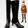 NewCosplay Gintama Kagura Cosplay Black Boots Shoes