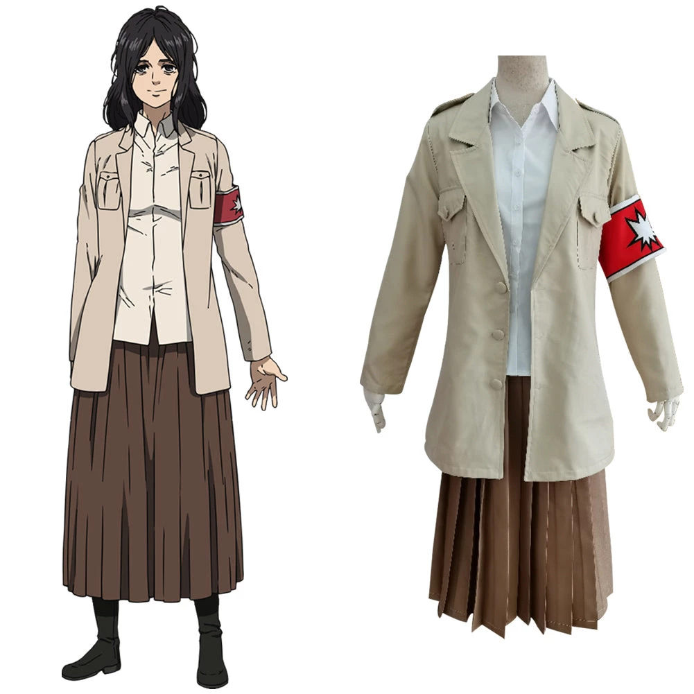 NewCosplay Attack On Titan Shingeki No Kyojin S4 Pieck Finger Uniform Skirt Outfits Halloween Carnival Suit Cosplay Costume New Arrivals 3 NewCosplay Attack On Titan Shingeki No Kyojin S4 Pieck Finger Uniform Skirt Outfits Halloween Carnival Suit Cosplay Costume New Arrivals