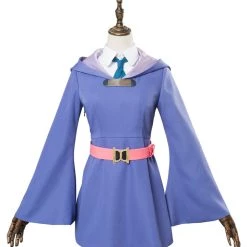 NewCosplay New Arrivals Little Witch Academia Kagari Atsuko Akko Cosplay Dress Purple Witch Costume