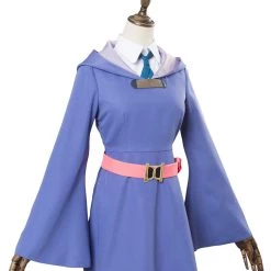 NewCosplay New Arrivals Little Witch Academia Kagari Atsuko Akko Cosplay Dress Purple Witch Costume