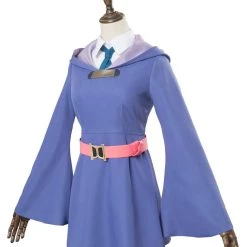 NewCosplay New Arrivals Little Witch Academia Kagari Atsuko Akko Cosplay Dress Purple Witch Costume