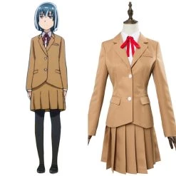 New Cosplaysky Hinamatsuri Hina Yoshifumi Girls School Uniform Dress Cosplay Costume New Arrivals
