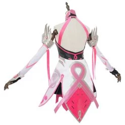 New Cosplaysky New Arrivals Overwatch Mercy Angela Ziegler Outfit Pink Mercy Skin Cosplay Costume