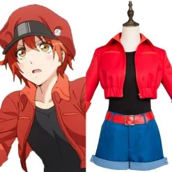 New Cosplaysky New Arrivals Cells At Work! Erythrocite Red Blood Cell Cosplay Costume