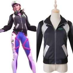 Cossky Overwatch D.Va DVA Hana Song Cosplay Costume Shooting Star Outfit
