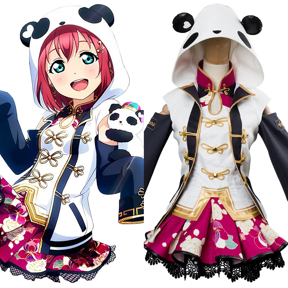 New Cosplaysky LoveLive Aqours China Dress Ver Ruby Kurosawa SSR Cosplay Costume New Arrivals 3 New Cosplaysky LoveLive Aqours China Dress Ver Ruby Kurosawa SSR Cosplay Costume New Arrivals