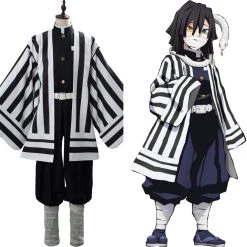 New Cosplaysky Demon Slayer: Kimetsu No Yaiba Iguro Obanai Costume Uniform Cosplay Costume