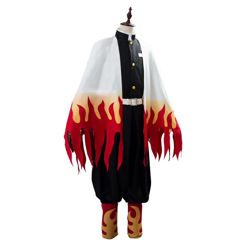 NewCosplay Demon Slayer: Kimetsu No Yaiba Rengoku Kyoujuro/Kyoujurou Outfit Cosplay Costume 7 NewCosplay Demon Slayer: Kimetsu No Yaiba Rengoku Kyoujuro/Kyoujurou Outfit Cosplay Costume