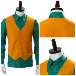New Cosplaysky New Arrivals 2019 Joker Joaquin Phoenix Arthur Fleck Shirt With Vest Cosplay Costume