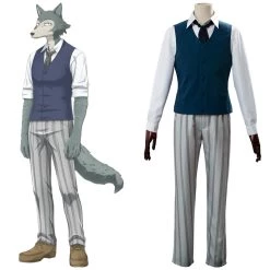 NewCosplay Cherryton High School Boys Louis Legosi Beastars Outfit Cosplay Costume New Arrivals