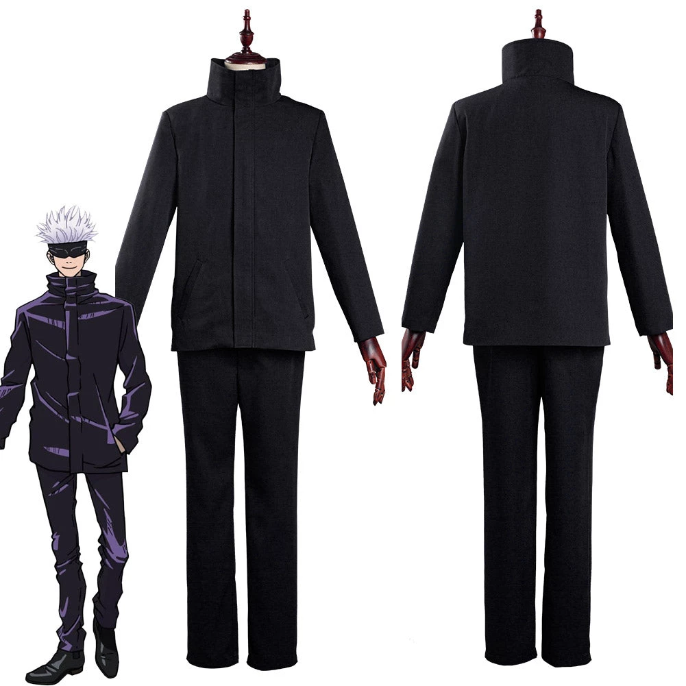 NewCosplay Jujutsu Kaisen Satoru Gojo School Uniform Outfits Cosplay Costume 3 NewCosplay Jujutsu Kaisen Satoru Gojo School Uniform Outfits Cosplay Costume
