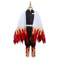 NewCosplay Demon Slayer: Kimetsu No Yaiba Rengoku Kyoujurou Cosplay Costume For Kids Children