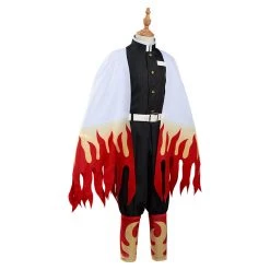 NewCosplay Demon Slayer: Kimetsu No Yaiba Rengoku Kyoujurou Cosplay Costume For Kids Children 15 NewCosplay Demon Slayer: Kimetsu No Yaiba Rengoku Kyoujurou Cosplay Costume For Kids Children