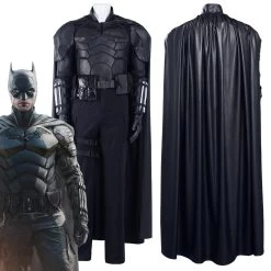 NewCosplay The Batman 2022-Bruce Wayne Pants Cloak Outfits Halloween Carnival Suit Cosplay Costume