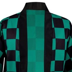 NewCosplay New Arrivals Demon Slayer Kamado Tanjirou Halloween Carnival Suit With Earrings Cosplay Costume