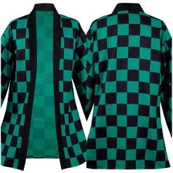 NewCosplay New Arrivals Demon Slayer Kamado Tanjirou Halloween Carnival Suit With Earrings Cosplay Costume