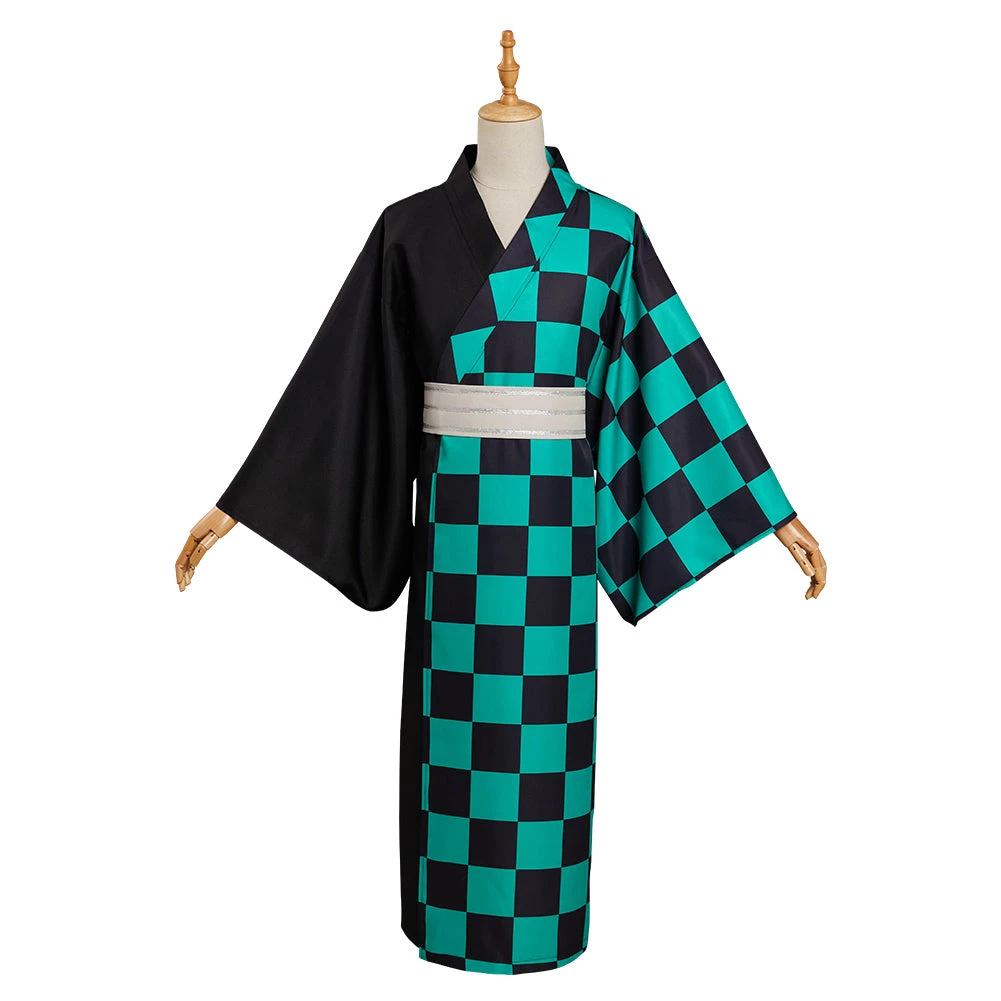 Fansholiday Demon Slayer Kamado Tanjirou Summer Kimono Outfits Halloween Carnival Suit 4 Fansholiday Demon Slayer Kamado Tanjirou Summer Kimono Outfits Halloween Carnival Suit