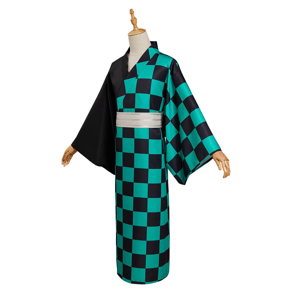 Fansholiday Demon Slayer Kamado Tanjirou Summer Kimono Outfits Halloween Carnival Suit 5 Fansholiday Demon Slayer Kamado Tanjirou Summer Kimono Outfits Halloween Carnival Suit