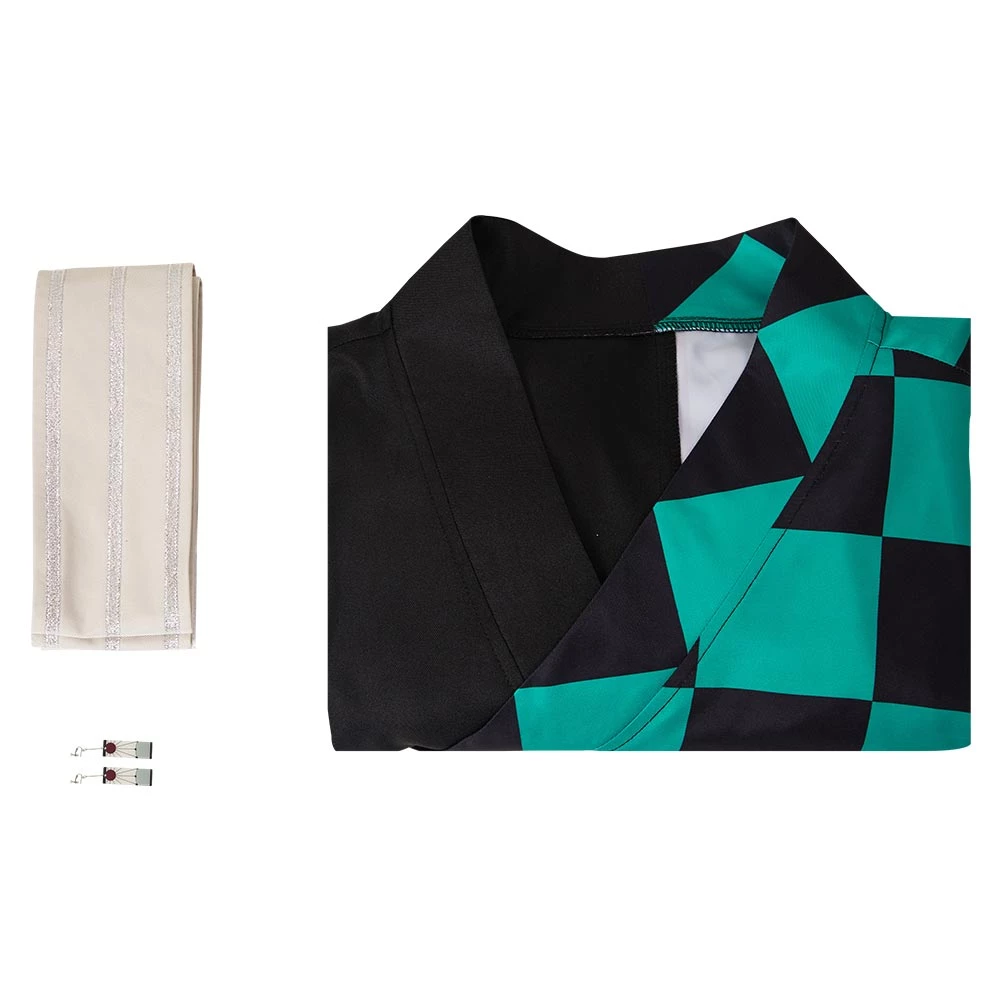 Fansholiday Demon Slayer Kamado Tanjirou Summer Kimono Outfits Halloween Carnival Suit 11 Fansholiday Demon Slayer Kamado Tanjirou Summer Kimono Outfits Halloween Carnival Suit