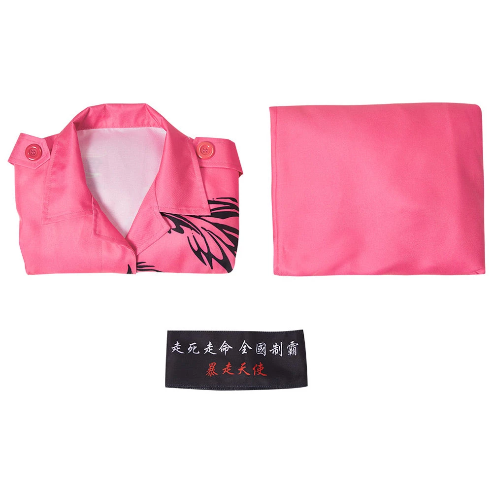 NewCosplay Japanese Bosozoku Kimono Cosplay Costume Pink Coat Pants Outfits Halloween Carnival Suit 12 NewCosplay Japanese Bosozoku Kimono Cosplay Costume Pink Coat Pants Outfits Halloween Carnival Suit
