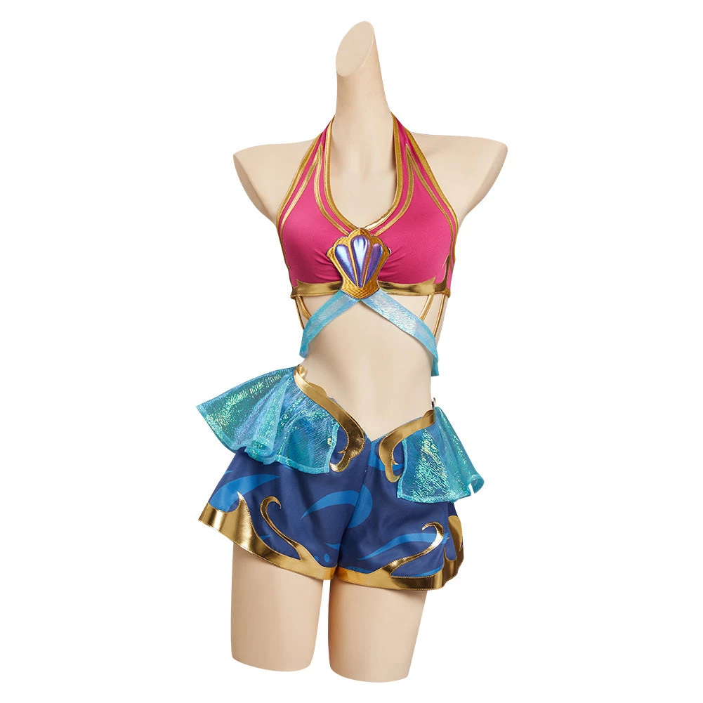 Fandombuy League Of Legends LoL Seraphine Song Of Ocean Skin Cosplay Costume 5 Fandombuy League Of Legends LoL Seraphine Song Of Ocean Skin Cosplay Costume