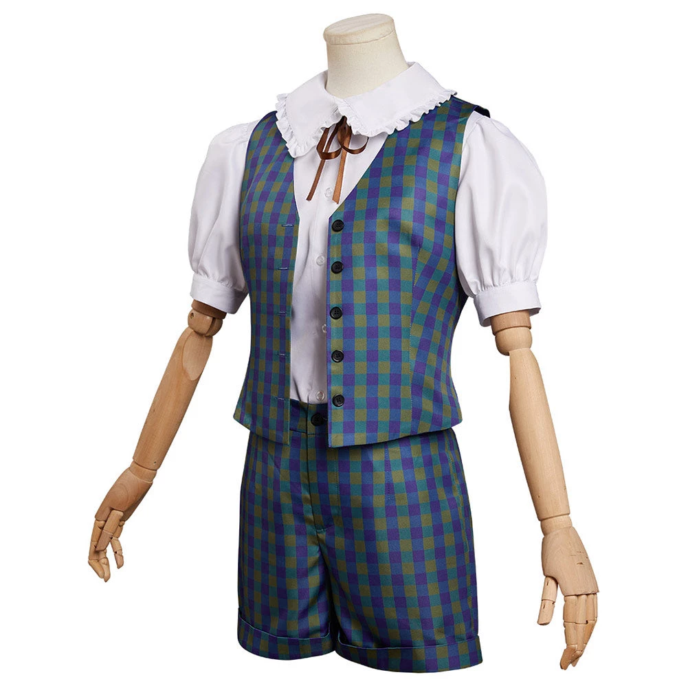 Cosplaygift Stranger Things Season 4 Suzie Cosplay Costume Vest Shirt Shorts Outfits Halloween Carnival Suit 5 Cosplaygift Stranger Things Season 4 Suzie Cosplay Costume Vest Shirt Shorts Outfits Halloween Carnival Suit
