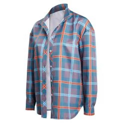 Fandomsky Stranger Things Season 4 Elevn Plaid Shirt Cosplay Costume Halloween Carnival Suit New Arrivals