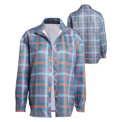 Fandomsky Stranger Things Season 4 Elevn Plaid Shirt Cosplay Costume Halloween Carnival Suit New Arrivals