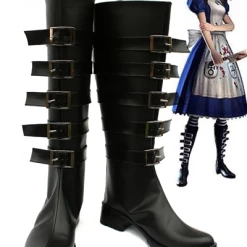 NewCosplay Alice Madness Returns Cosplay Boots Shoes Custom Made