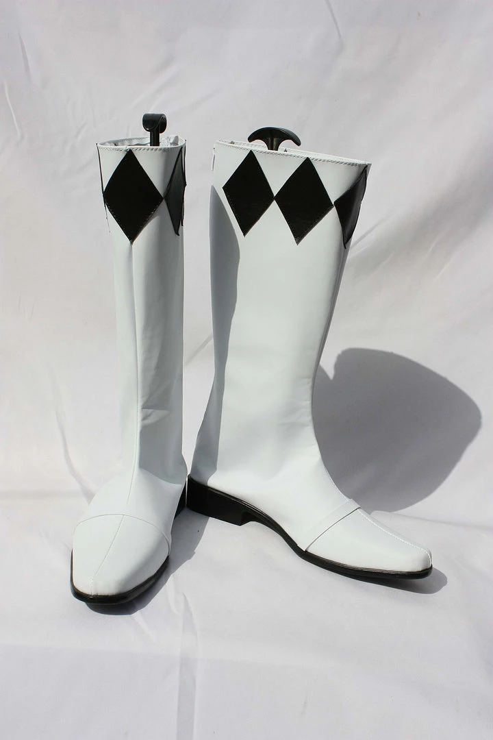 NewCosplay Mighty Morphin Power Rangers Goushi Mammoth Ranger Cosplay Boots Shoes 4 NewCosplay Mighty Morphin Power Rangers Goushi Mammoth Ranger Cosplay Boots Shoes
