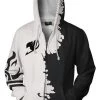 New Cosplaysky Teen Hoodie Fairy Tail Gray Fullbuster 3D Zip Up Sweatshirt Unisex
