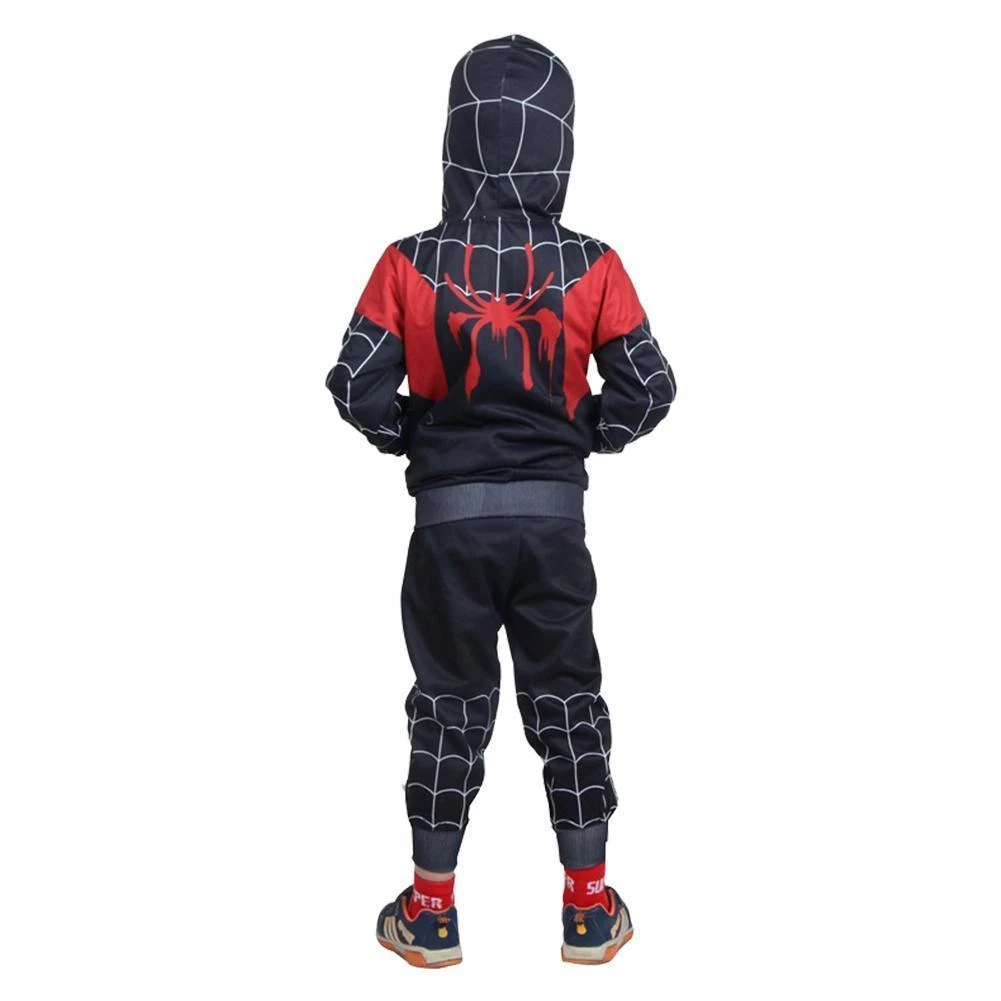CosplaySky Spider-Man Hoodie Kids Spider-Verse Miles Morales Gwen Stacy Noir Peter Cosplay Costume 4 CosplaySky Spider-Man Hoodie Kids Spider-Verse Miles Morales Gwen Stacy Noir Peter Cosplay Costume