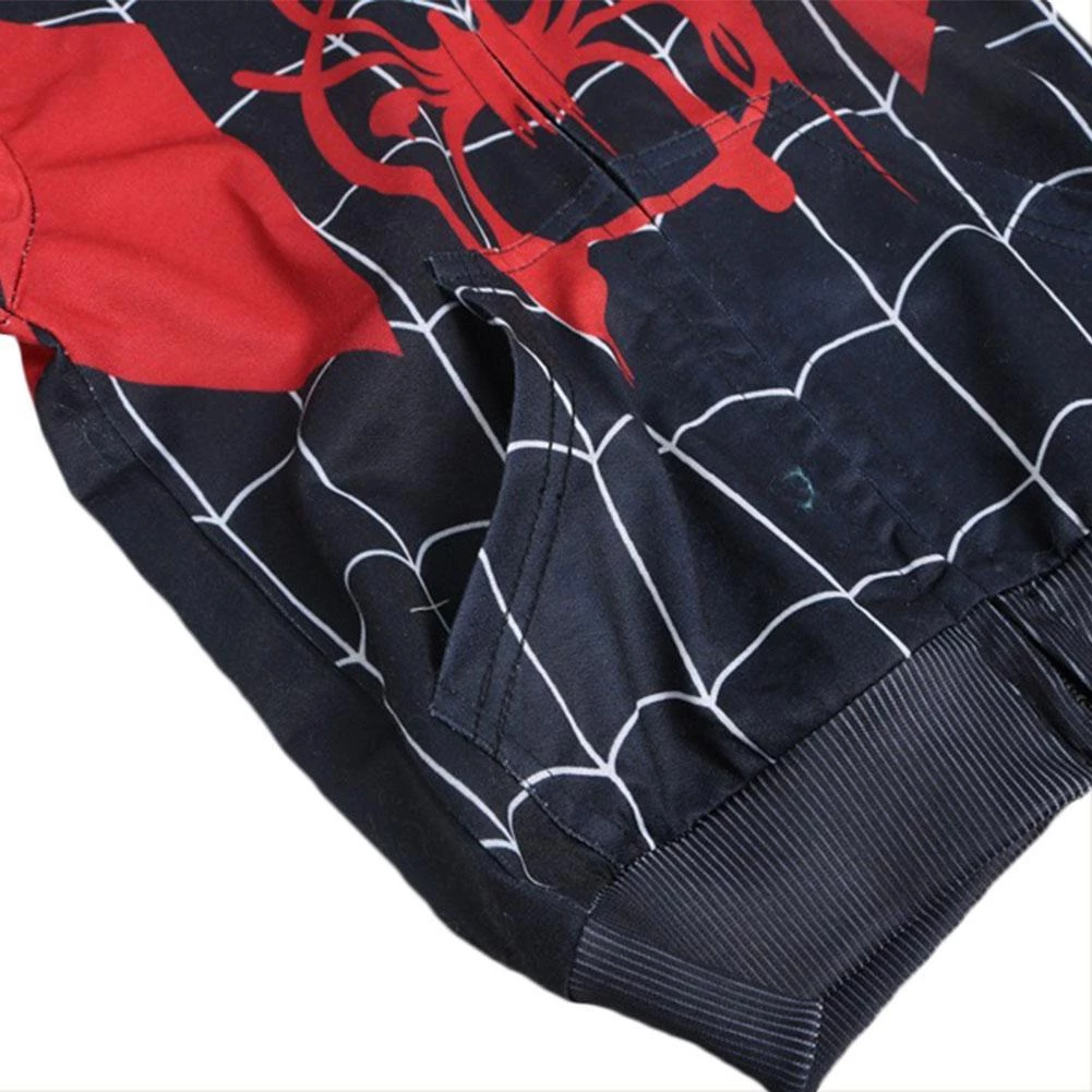 CosplaySky Spider-Man Hoodie Kids Spider-Verse Miles Morales Gwen Stacy Noir Peter Cosplay Costume 9 CosplaySky Spider-Man Hoodie Kids Spider-Verse Miles Morales Gwen Stacy Noir Peter Cosplay Costume