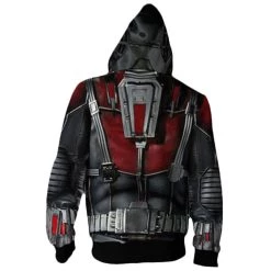 CosplaySky Avenger 4 Ant-Man 3D Hoodie Zip Up Cosplay