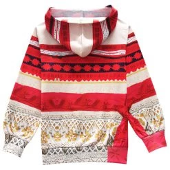 New Cosplaysky Hoodies For Girls Disney Moana Outfit 3D Pattern Sweatshirt For Kids Red New Arrivals