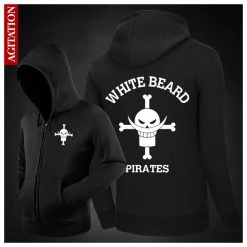 NewCosplay One Piece Edward Newgate Black Coat Costume (Free Ship) New Arrivals