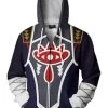 New Cosplaysky The Legend Of Zelda Hoodie A Link Between Worlds 3D Zip Up Sweatshirt Unisex