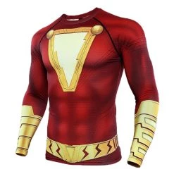 CosplaySky DC Shazam Round Collar Printed Shirt New Arrivals
