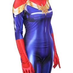 New Cosplaysky Avengers 3 Infinity War Captain Marvel Ms. Marvel Jumpsuit Cosplay Costume