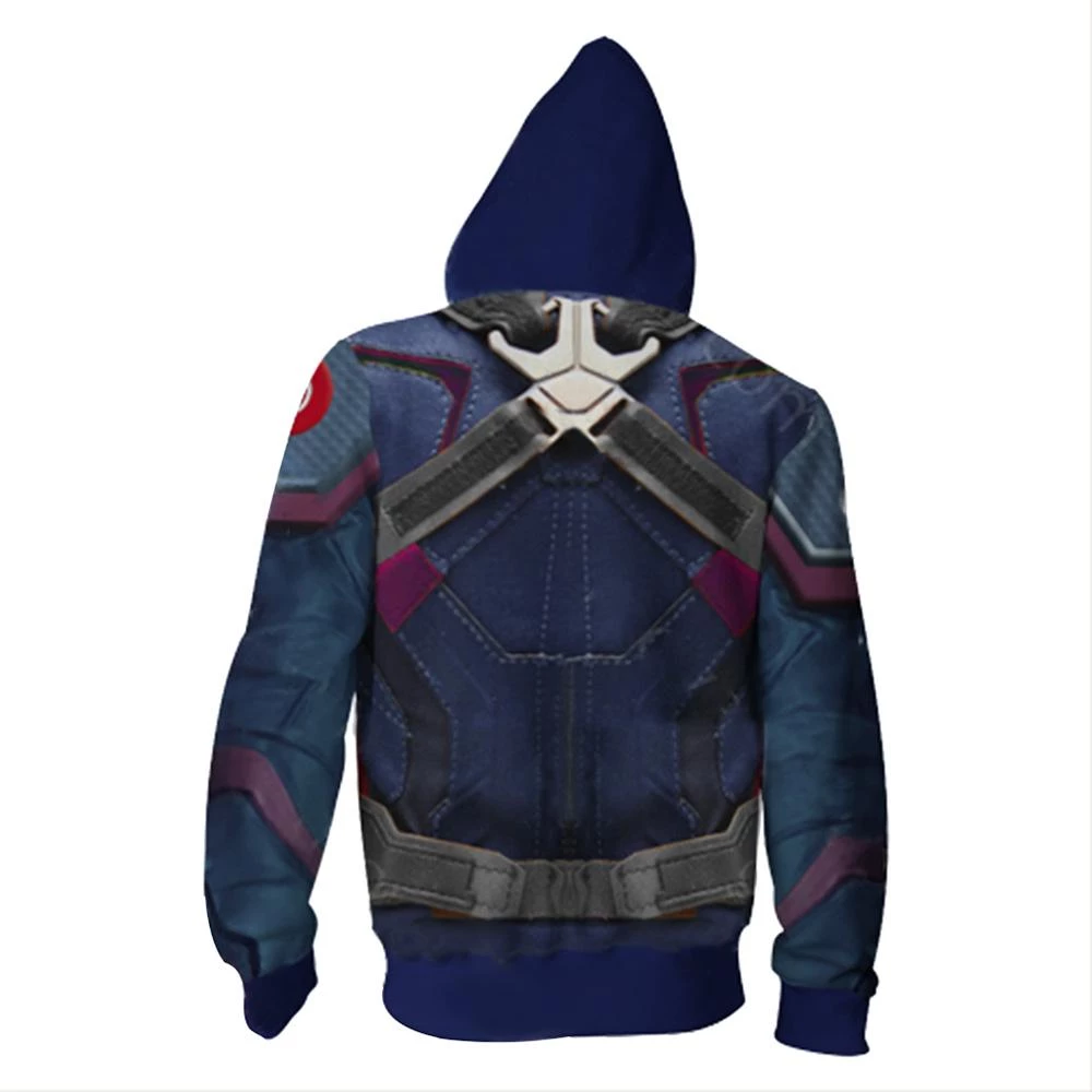 CosplaySky Avengers 4:End Game Quantum Realm Captain America Hoodie 4 CosplaySky Avengers 4:End Game Quantum Realm Captain America Hoodie