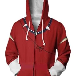 New Cosplaysky New Arrivals Anime Inuyasha Merchandise Inuyasha Hoodie 3D Zip Up Sweatshirt Unisex