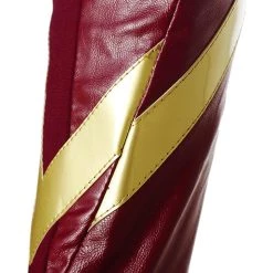 NewCosplay The Flash Season 4 Barry Allen Flash Outfit Jumpsuit Uniform Cosplay Costume+shoes Whole Set