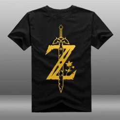 NewCosplay The Legend Of Zelda :Breath Of The Wild Custom Black T-shirt Costume New Arrivals