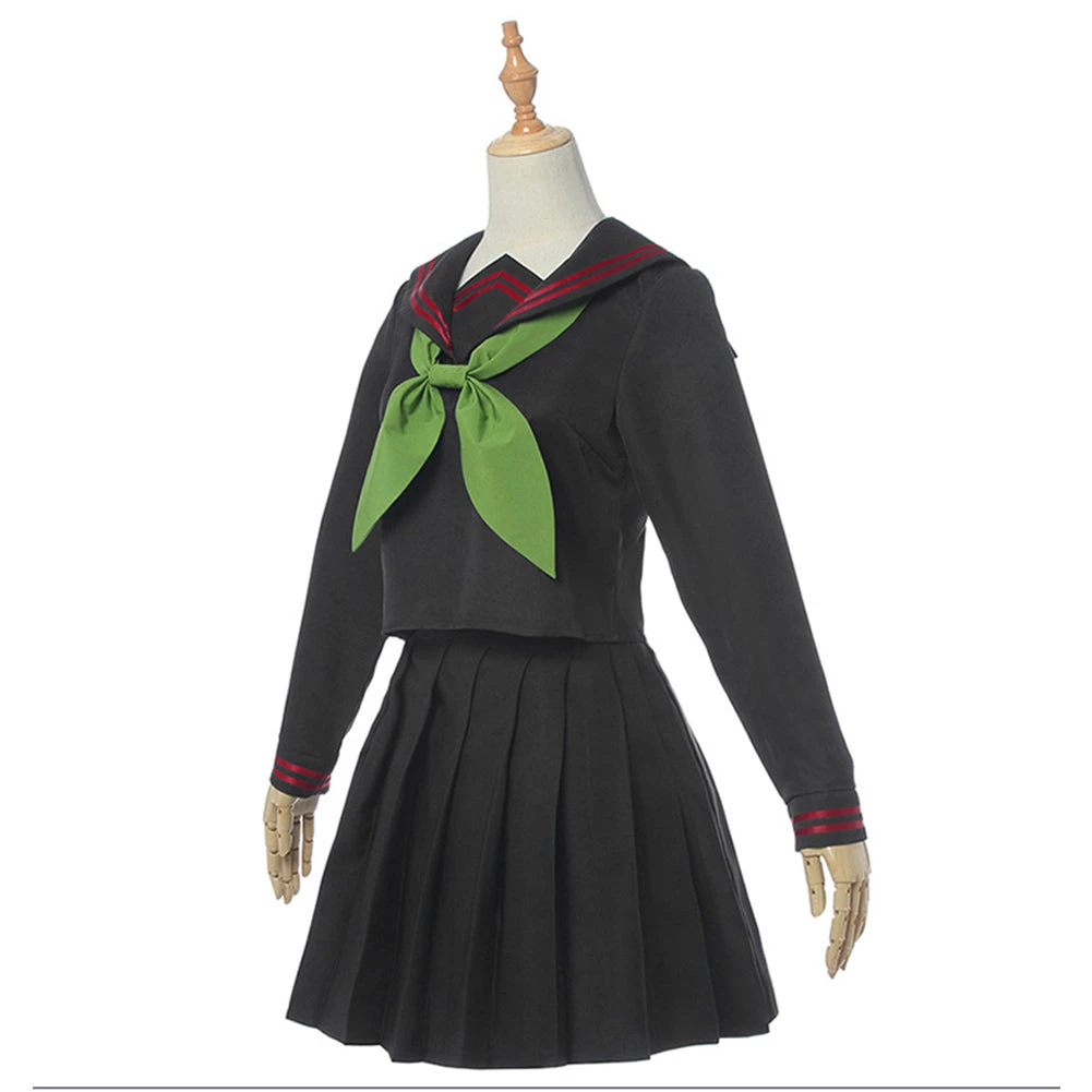 New Cosplaysky Demon Slayer Nezuko Kamado Sailor Uniform Female Girls Cosplay Costume 4 New Cosplaysky Demon Slayer Nezuko Kamado Sailor Uniform Female Girls Cosplay Costume