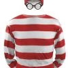 NewCosplay Where's Waldo Waldo Waldo & Friends T-shirt Cosplay Costume