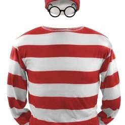 NewCosplay Where's Waldo Waldo Waldo & Friends T-shirt Cosplay Costume