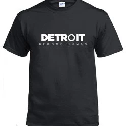 New Cosplaysky Video Game Detroit: Become Human Logo T-shirt New Arrivals