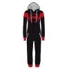 Fansholiday Halloween Into The Spider-Verse Miles Morales Pajamas Cartoon Onesie Hooded Pajamas Cosplay Costume