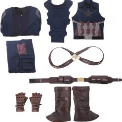 NewCosplay Avengers 3 : Infinity War Captain America Steven Rogers Outfit Uniform Suit Cosplay Costume New Arrivals