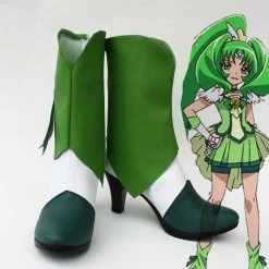NewCosplay Smile Precure! Pretty Cure Nao Midorikawa Cure March Cosplay Shoes Boots New Arrivals